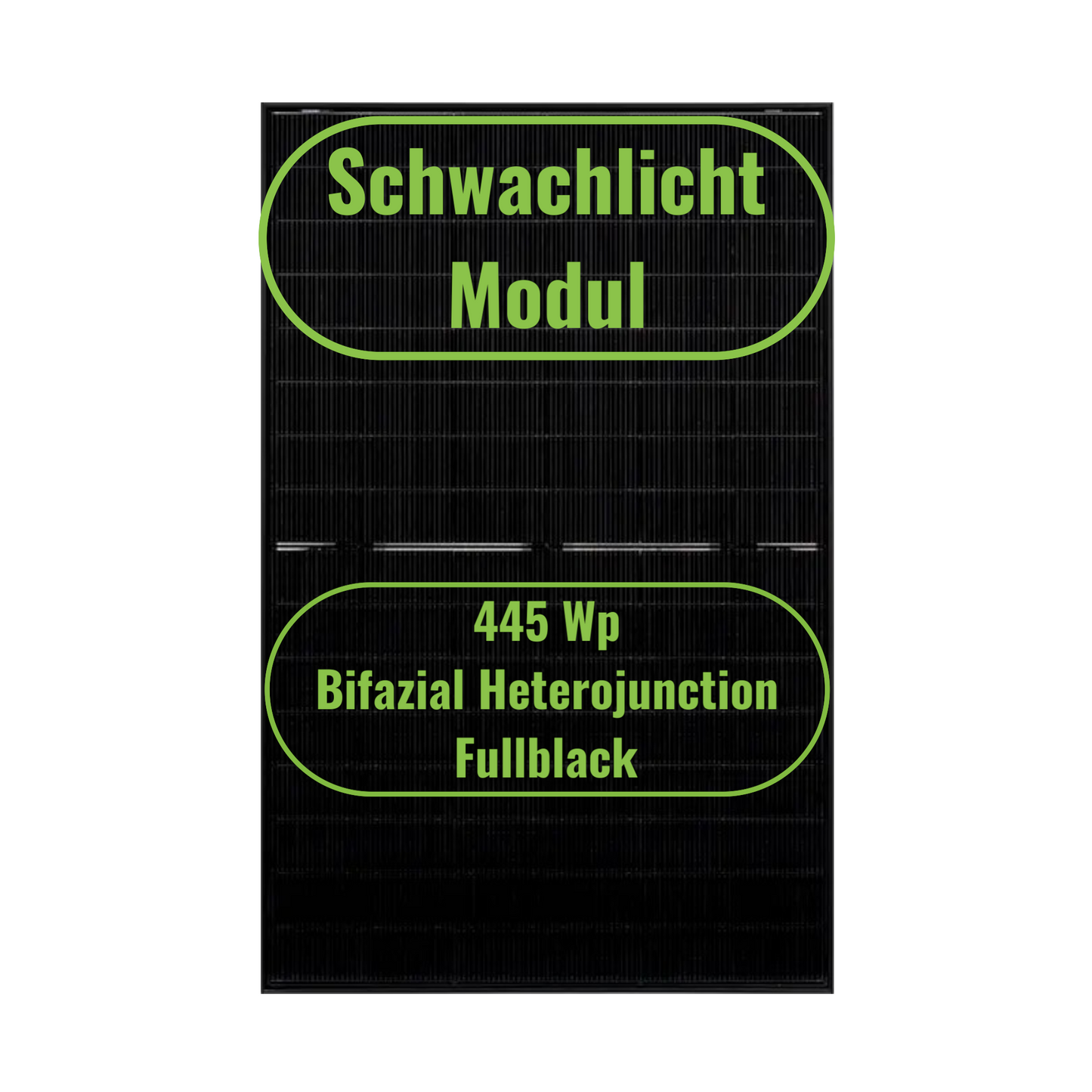 Solyco Pro R-TG 96h.5/445Wp Bifazial Heterojunction Fullblack