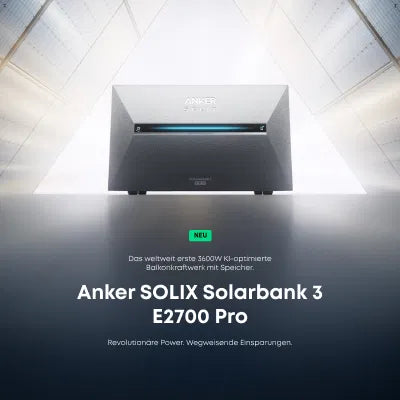 Anker SOLIX Solarbank 3 E2700 Pro Speicher für Balkonkraftwerke