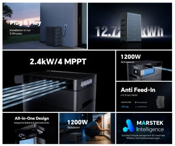 Marstek Venus A, All-in-One 2,12 kWh Speicher für Balkonkraftwerke